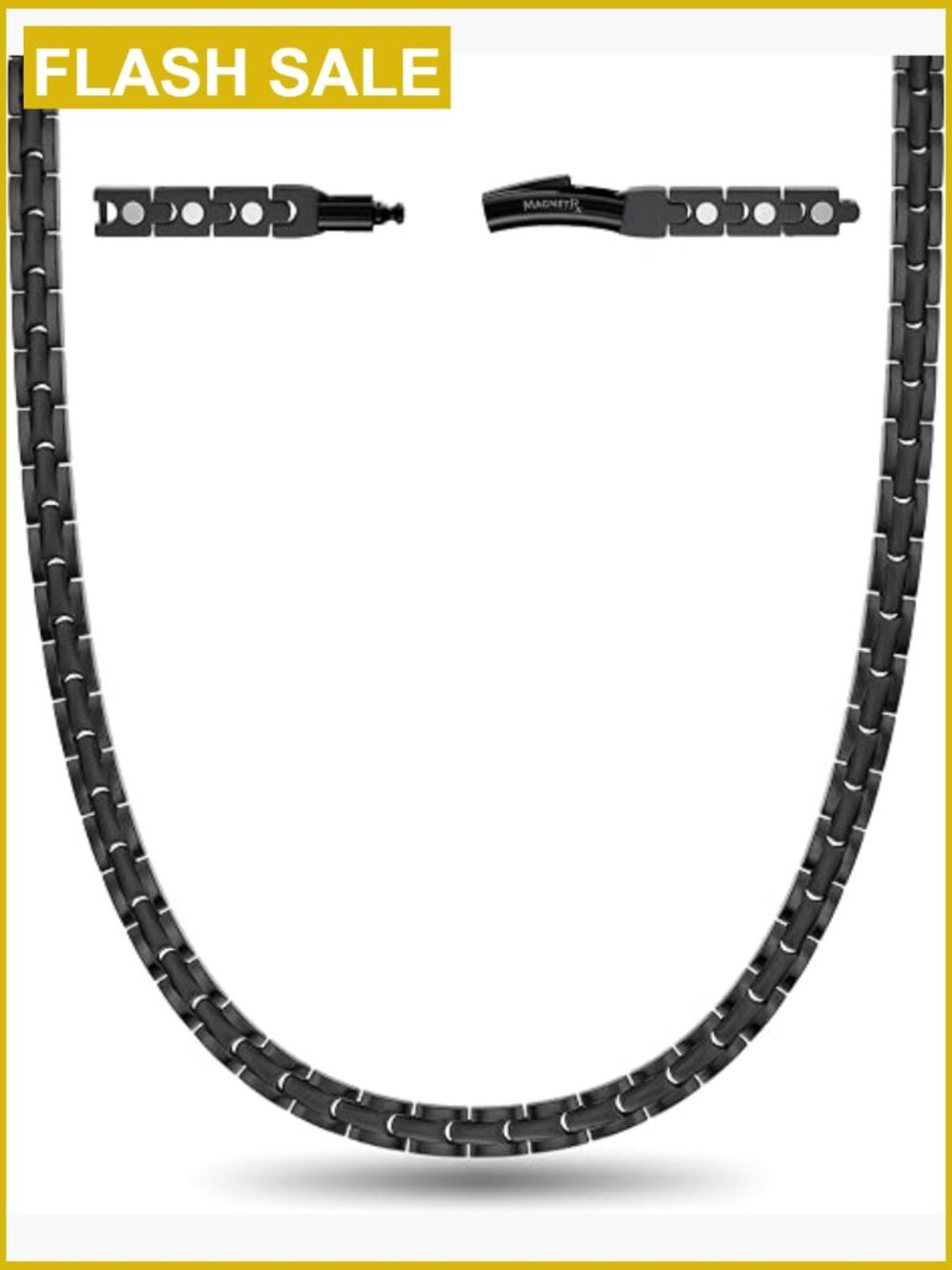 Titanium Magnetic Necklace with 62 Magnets - Unisex Necklace
